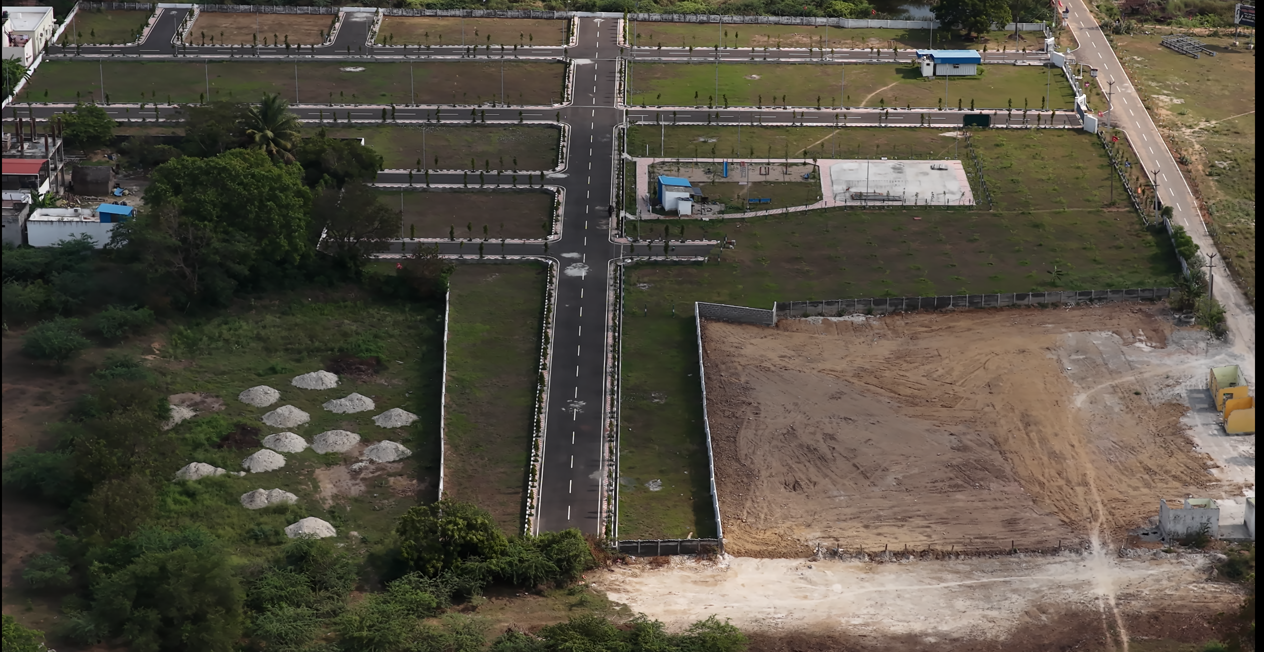 Plot layout demarcation