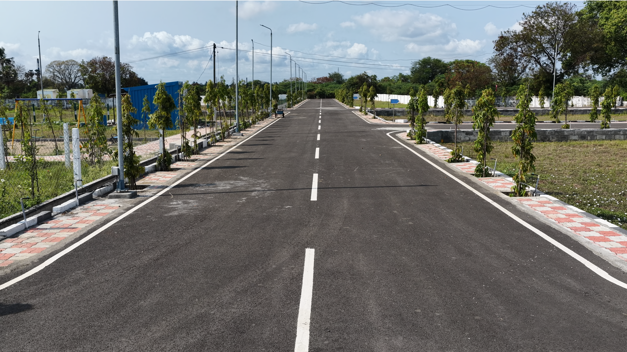 Internal roads inside the layout